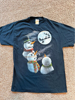DEC.25th Santa Tag Black T-Shirt
